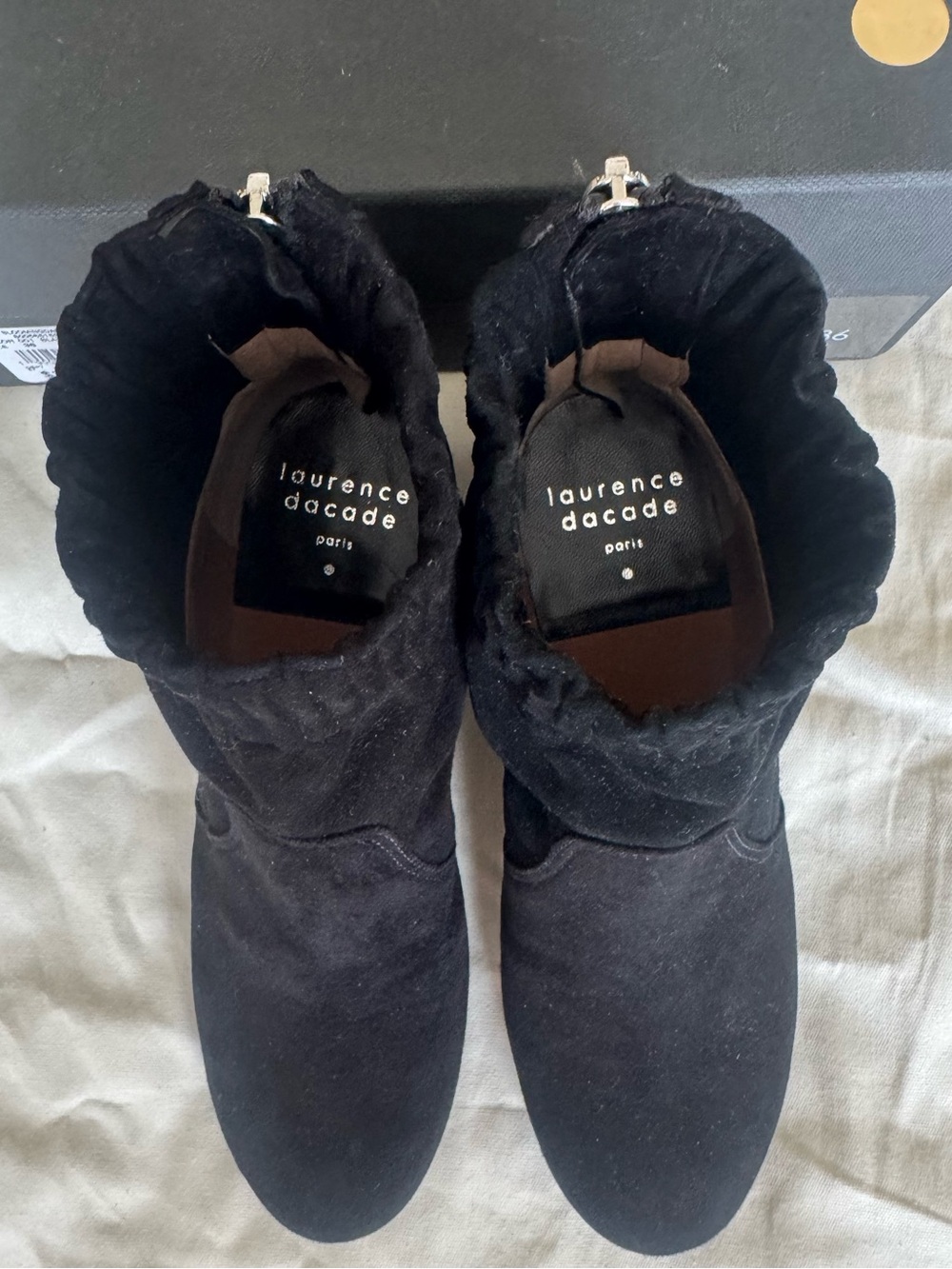 Laurence Dacade Black Suede Boots  6